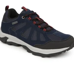 Leather Walking Trainers - Navy