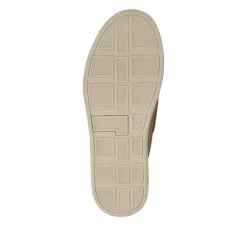 Leather Wide-Fit Boat Shoes - Stone