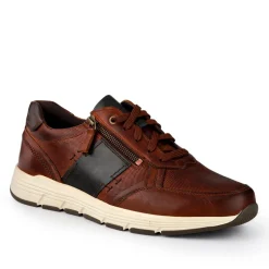 Leather Wide-Fit Slip-Ons - Cognac