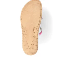 Leather Woven Wedge Mule Sandals - Multi