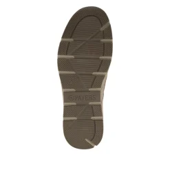 Leather Zip & Lace Fasten Casual Shoes - Brown