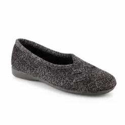Leopard Print Slippers - Grey Leopard