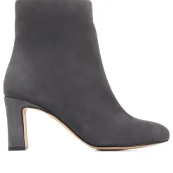 Letty Heeled Ankle Boots - Grey