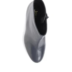 Letty Heeled Ankle Boots - Navy