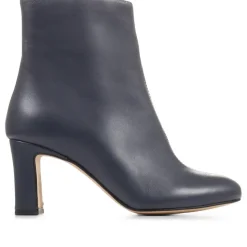 Letty Heeled Ankle Boots - Navy