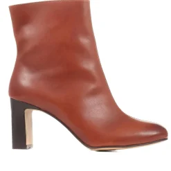 Letty Heeled Ankle Boots - Tan