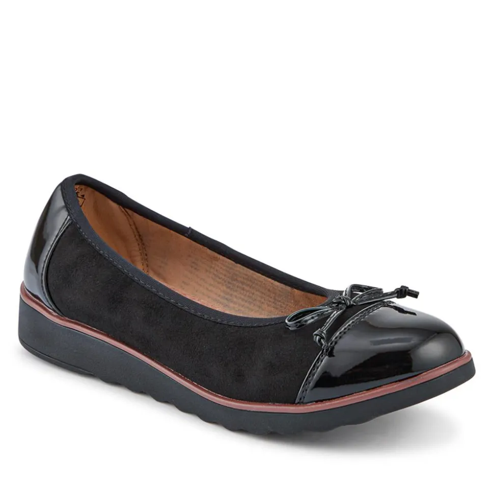 Lightweight Ballet Pumps - Black-Black Patent