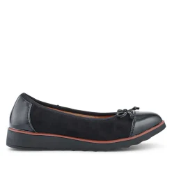 Lightweight Ballet Pumps - Black-Black Patent