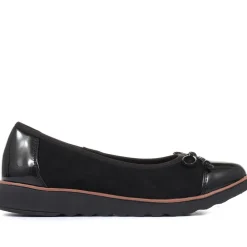 Lightweight Ballet Pumps - Black-Black Patent