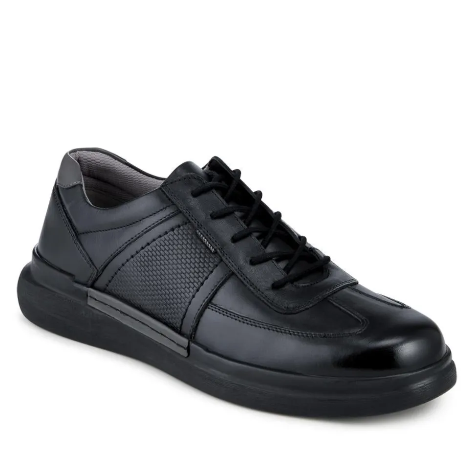 Lightweight Casual Lace Up Shoes - Black