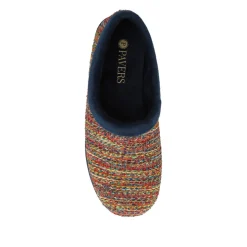 Lightweight Comfy Full Slippers - Navy Multi