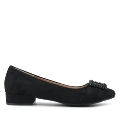 Lightweight Cushioned Block Heel Pumps - Black