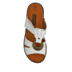 Lightweight Cushioned Leather Mules - White