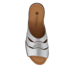 Lightweight Cushioned Mules - Metallic