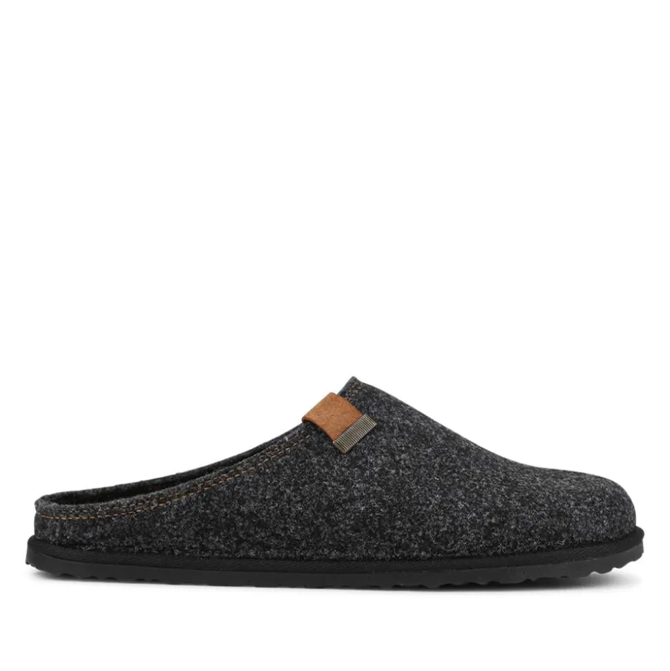 Lightweight Durable Mule Slippers - Charcoal
