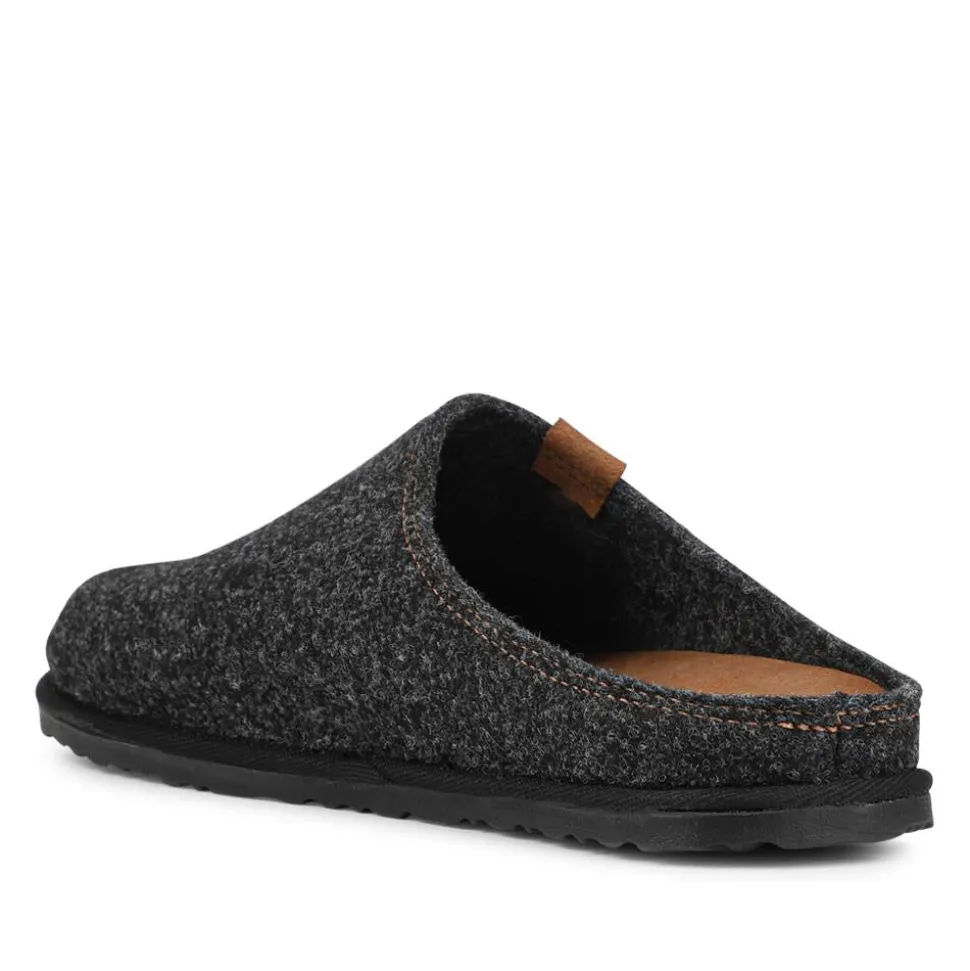 Lightweight Durable Mule Slippers - Charcoal