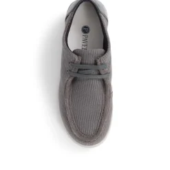 Lightweight Lace-Up Boat Shoes - Grey