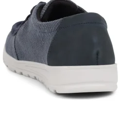 Lightweight Lace-Up Boat Shoes - Navy
