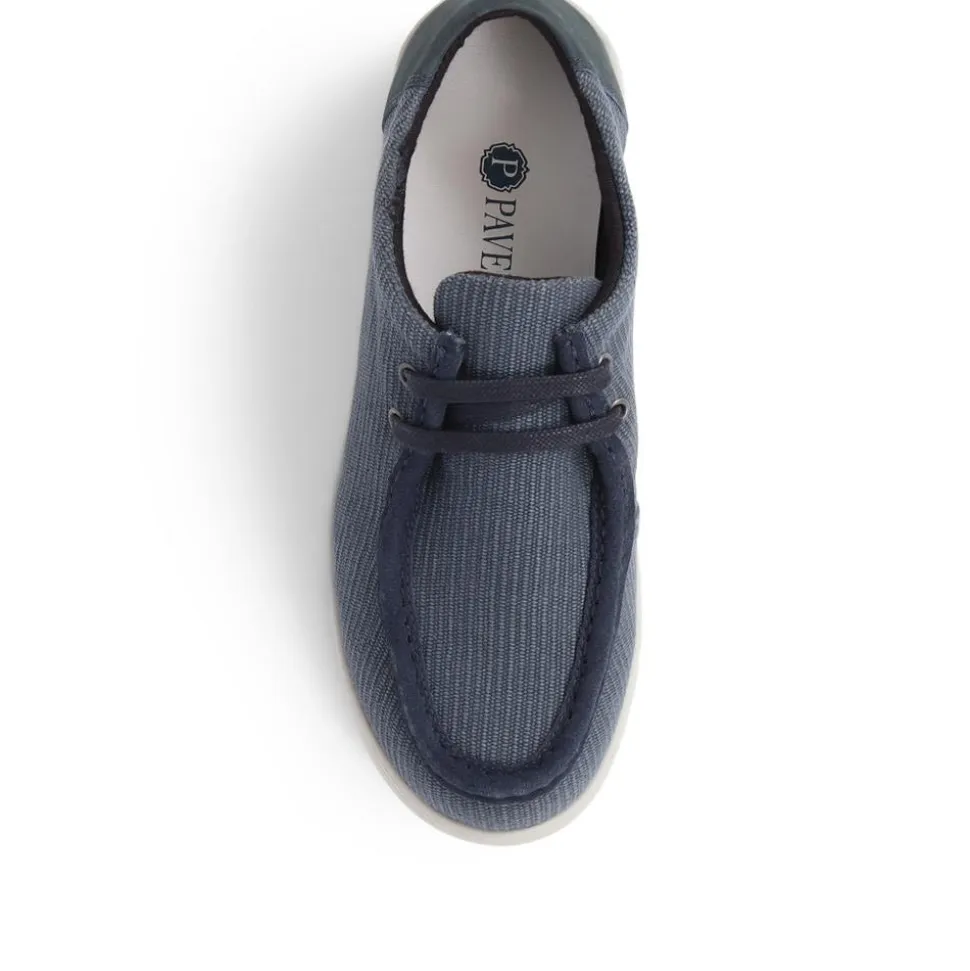 Lightweight Lace-Up Boat Shoes - Navy