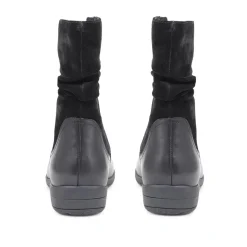Lightweight Leather Boots - Black