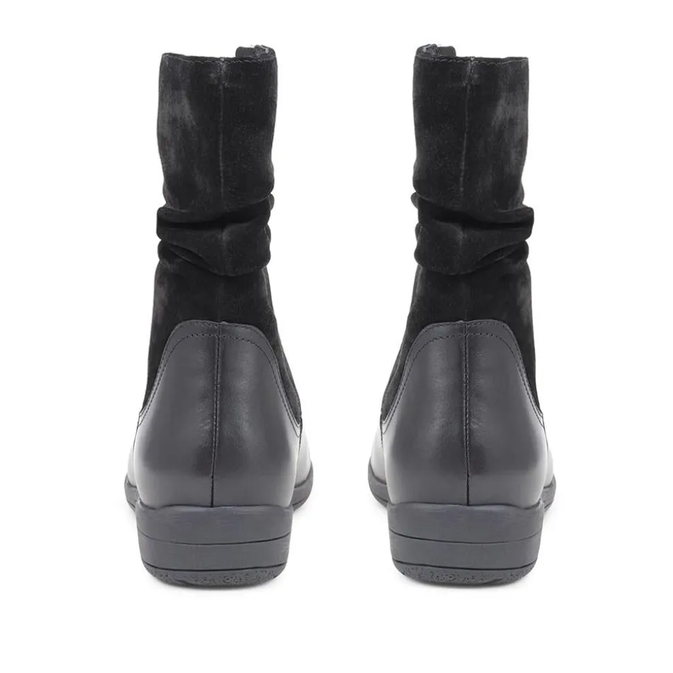 Lightweight Leather Boots - Black