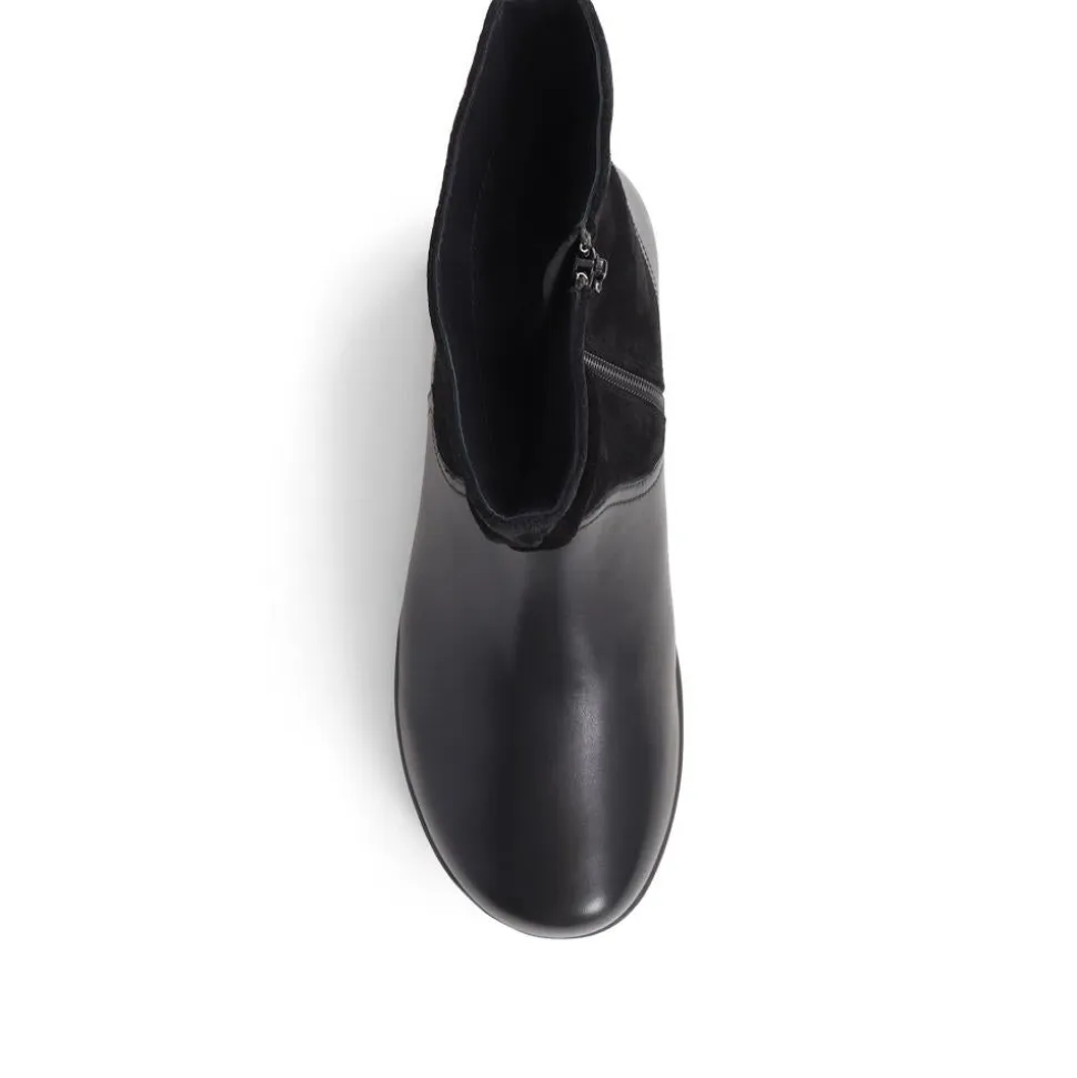 Lightweight Leather Boots - Black
