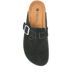 Lightweight Leather Clogs - Black