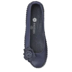 Lightweight Leather Pumps - Navy