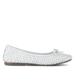 Lightweight Leather Pumps - White