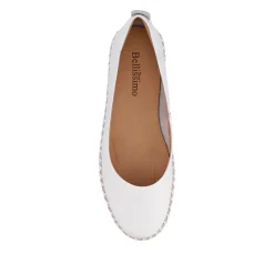 Lightweight Leather Pumps - White