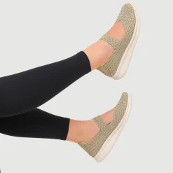 Lightweight Mary Janes - Gold
