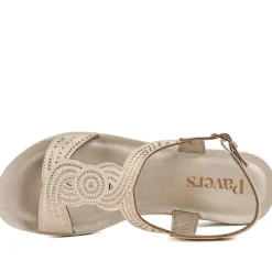 Lightweight Slingback Sandals - Gold