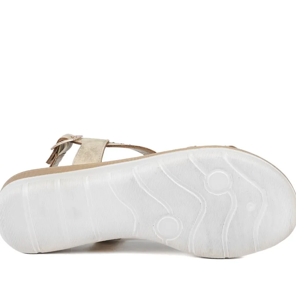Lightweight Slingback Sandals - Gold