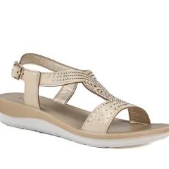 Lightweight Slingback Sandals - Gold