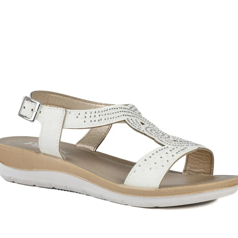 Lightweight Slingback Sandals - White