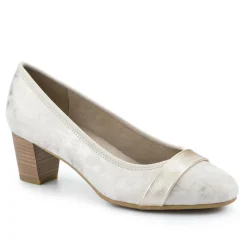 Lightweight Slip-On Court Shoes - Beige-Gold