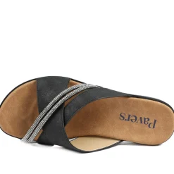 Lightweight Slip On Mule Sandals - Black