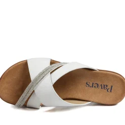 Lightweight Slip On Mule Sandals - White