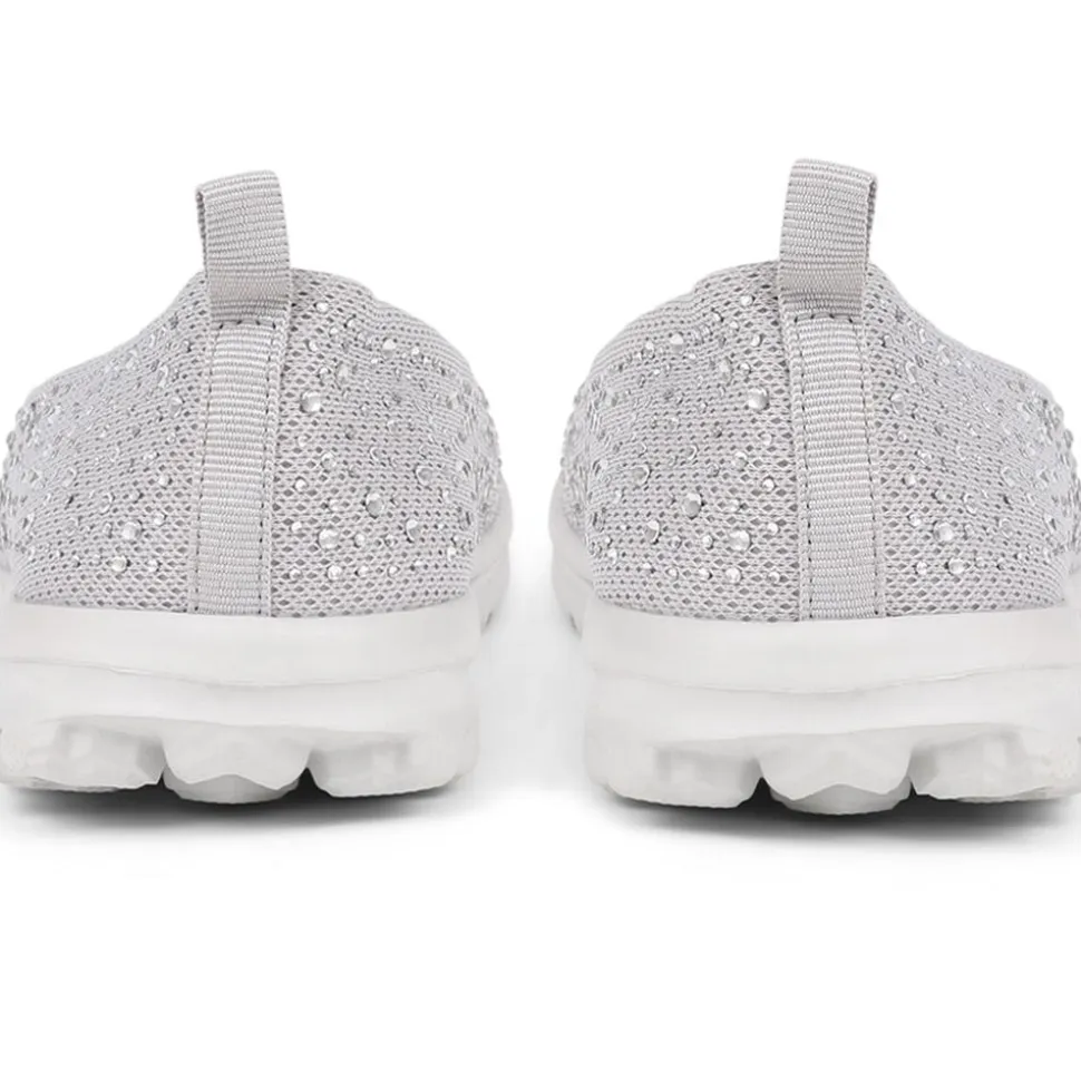 Lightweight Slip On Pumps - Light Grey