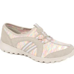 Lightweight Slip-On Trainers - Beige