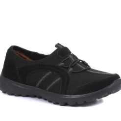 Lightweight Slip-On Trainers - Black
