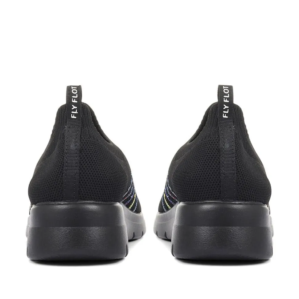 Lightweight Slip On Trainers - Black