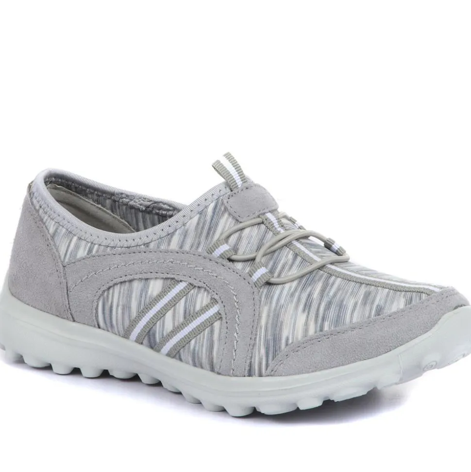 Lightweight Slip-On Trainers - Grey