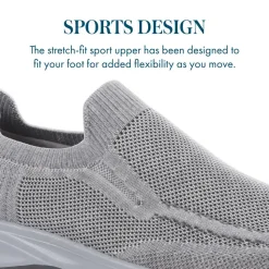 Lightweight Slip-On Trainers - Grey