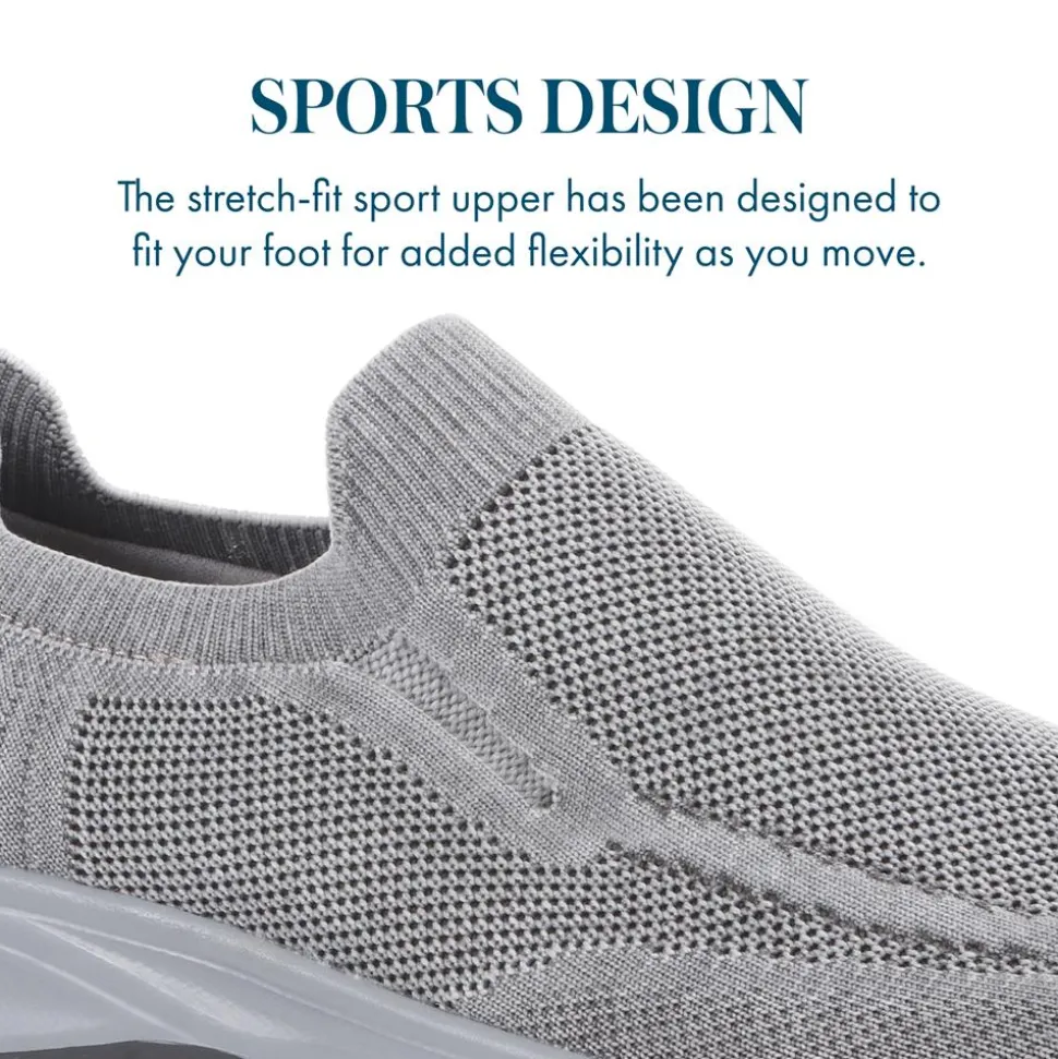 Lightweight Slip-On Trainers - Grey