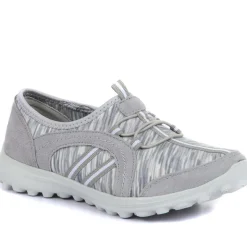 Lightweight Slip-On Trainers - Light Grey