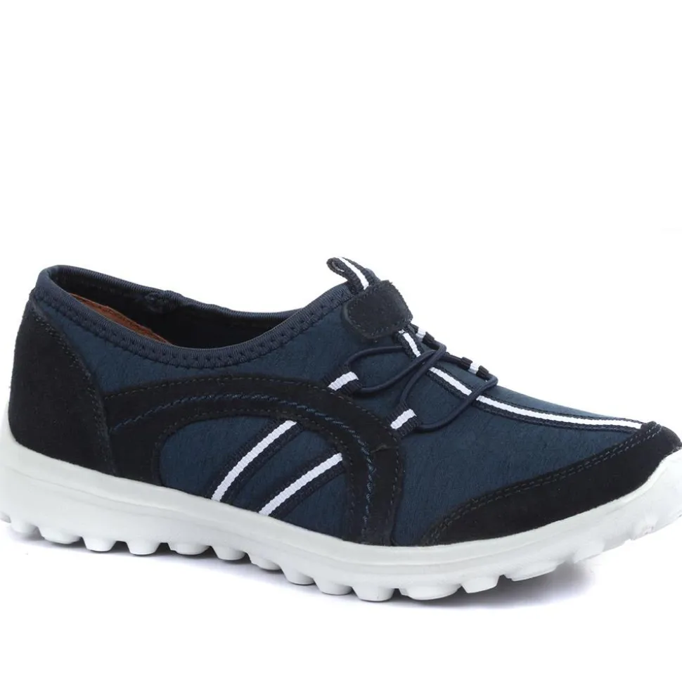 Lightweight Slip-On Trainers - Navy