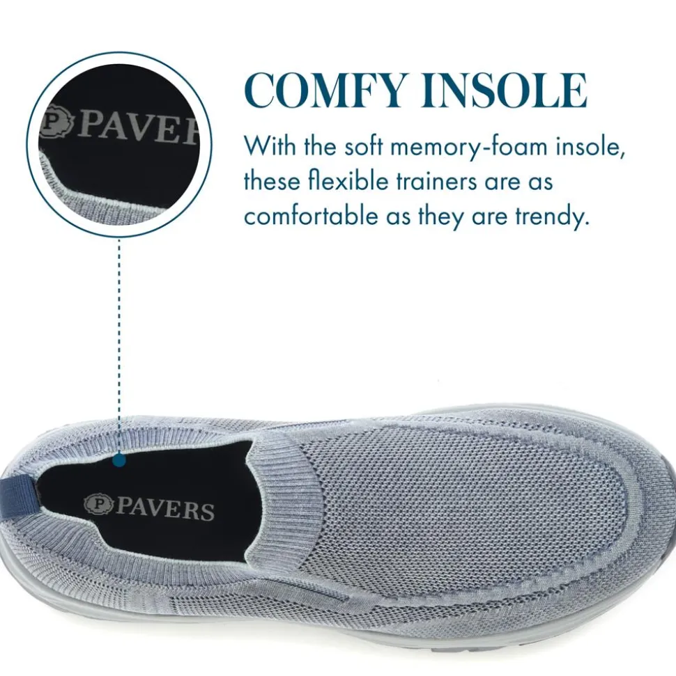 Lightweight Slip-On Trainers - Navy