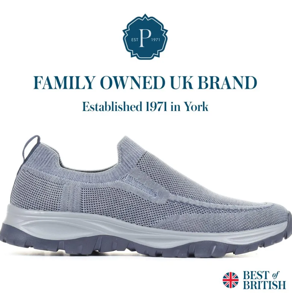 Lightweight Slip-On Trainers - Navy
