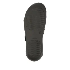 Lightweight Touch Fasten Mules - Black